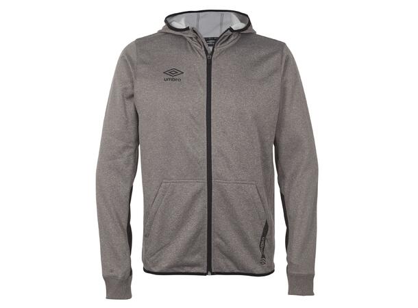 UMBRO Core Tech Hood Zip 19 Mørk grå M Treningsjakke med hette i polyester 
